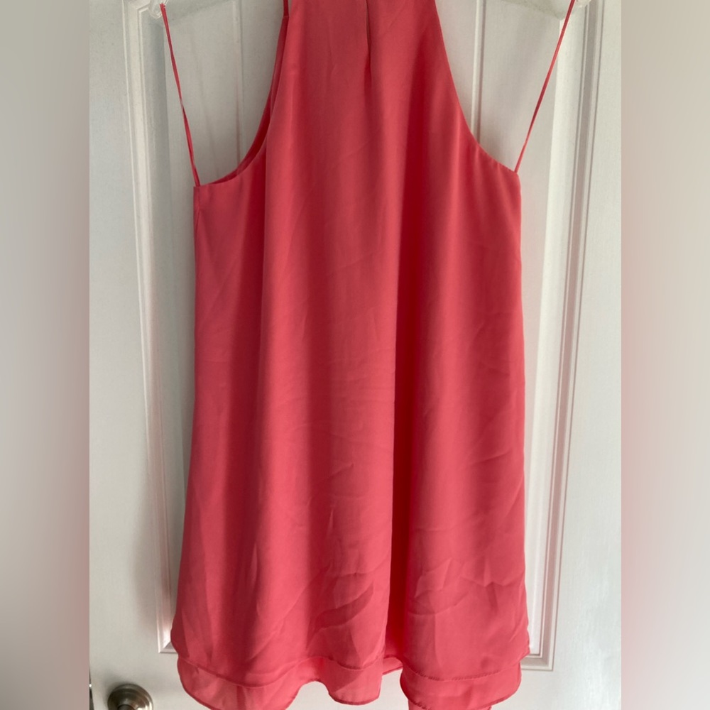 Coral Sleeveless Dress Jr Size